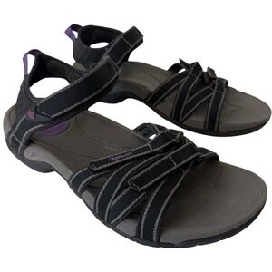 Teva‎ Tirra 4266 Blk Purple Open Toe Strap Strappy Hiking Water Sandals  Sz 9 S2